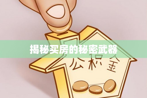 戚墅堰揭秘买房的秘密武器